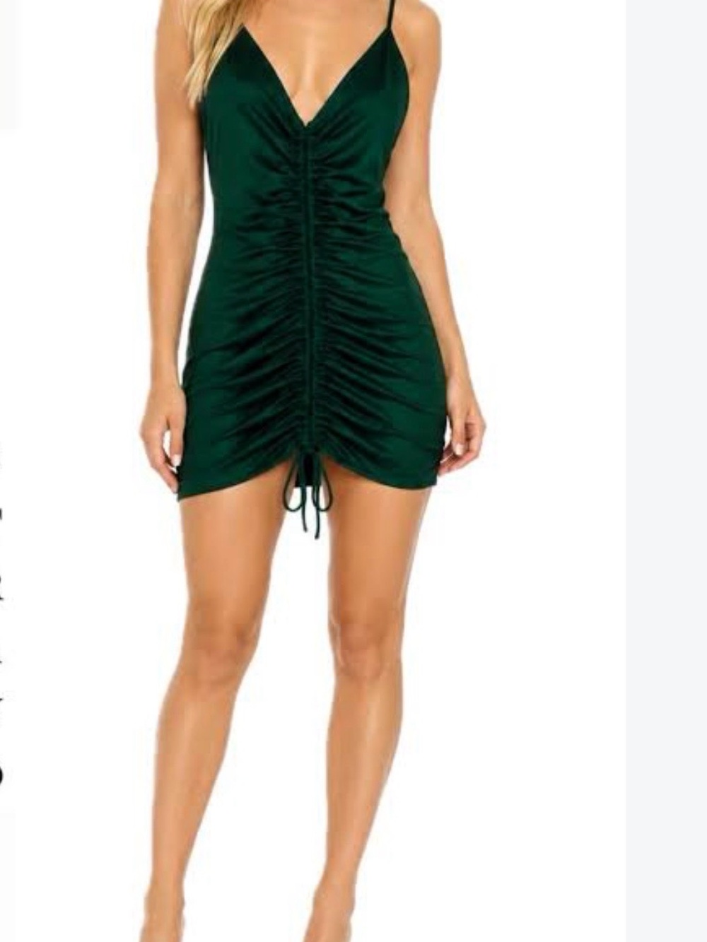 Shanghai Ruched Spaghetti Strap Mini Dress, Fashion nova, new, size S-M